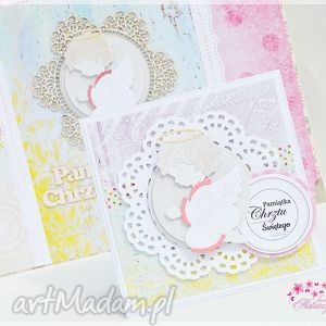 handmade scrapbooking albumy album z okazji chrztu świętego