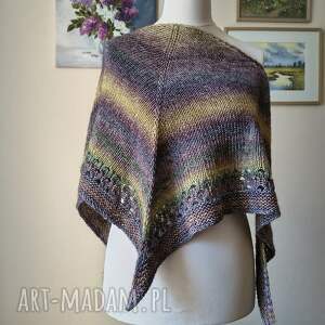 RĘCZNIE NA DRUTACH - Ciekawa chusta bez wełny, rękodzieło