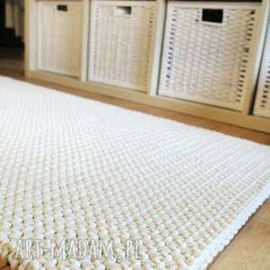 dwustronny dywan z bawełnianego sznurka 40 x 80 cm, chodnik, ręcznie, robiony