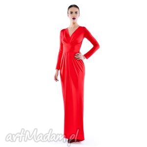 sukienki pamela maxi - red