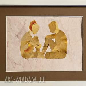 Obraz z suszonych kwiatów Quiet Conversation 30x21 cm