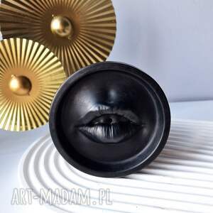 handmade dekoracje podstawka pod kadzidło w kształcie ust black