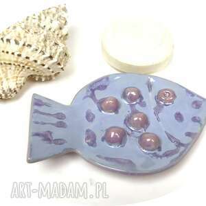 ręczne wykonanie ceramika ceramiczna mydelniczka ręcznie robiona "ryba