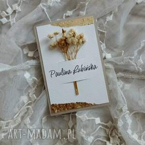 Aurora Gold - wzór 1, na stół, biało złote winietki