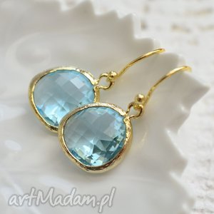 aqua drops in gold