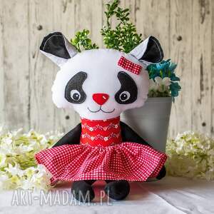 handmade maskotki miś panda - aurora - 44 cm