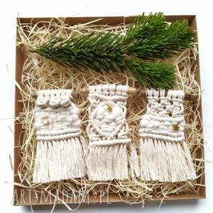 handmade święta prezenty zestaw ozdób choinkowych