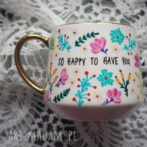 kubki malowany kubek dla drogiej osoby happy prezent mamy, upominek