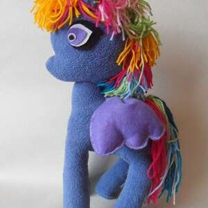 handmade dla dziecka my little pony tęczowy na zamówienie