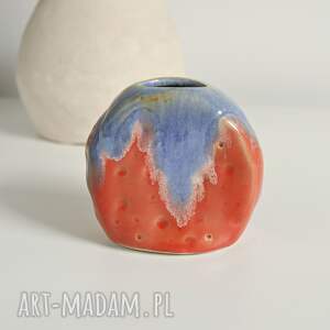 Ceramiczny wazonik handmade na suche kwiaty