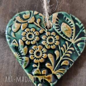 serce ceramiczne, prezent, zawieszka, prezenty na święta
