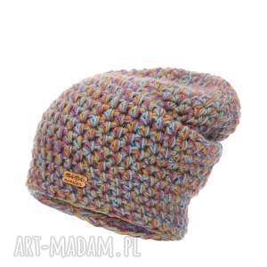 czapka handmade no 050 / beanie szydło z włóczki ręcznie