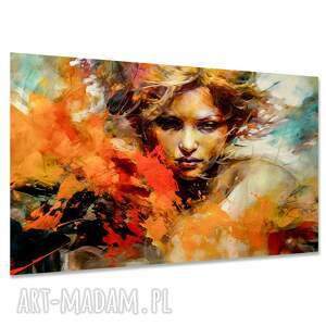 Obraz na płótnie - abstrakcyjny portret kobiety 120x80 cm