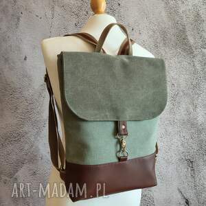 Damski plecak canvas, do pracy, na rower, na laptopa, na spacer, na uczelnię