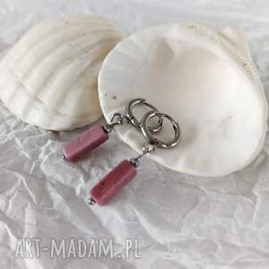 kolczyki z rodolitu, biżuteria na prezent niej modna
