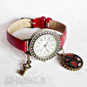 zegarki góralka elegancki zegarek na pasku, modny, skóra, ekologiczna
