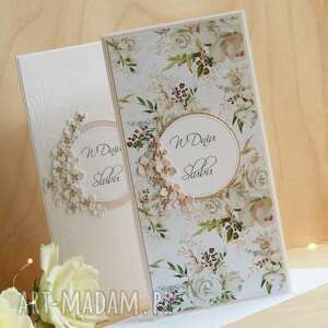 kwiecista kartka ślubna - annamade akcesoria scrapbooking