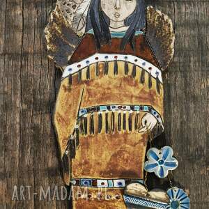 anioł ceramiczny wiszący, kultura - Dom dekoracje