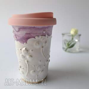 handmade ceramika kubek ceramiczny z pokrywką