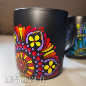 kubki ręcznie malowany kubek 400 ml, kuchnia, mandala, dekoracje