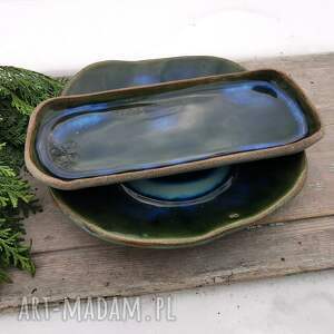handmade ceramika ceramiczny komplet do serwowania potraw (c419)