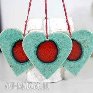 pomysł na upominki na święta Duże serce - ceramiczna ozdoba