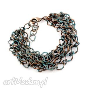 handmade turquoise - bransoletka miedziana