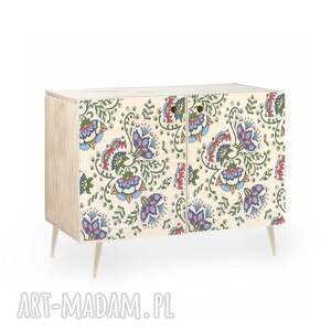 komoda credenza double w stylu mid century/prl ze sklejki - slavic patterns