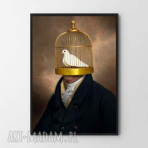 hogstudio plakat w złotej klatce - format A4 prezent