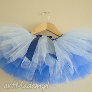 niebieska tutu tiul, puszysta spódniczka tiulowa balet spódniczka