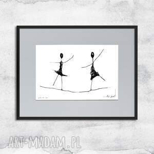 Prezent Grafika z ramą - nr 84, czarno biała