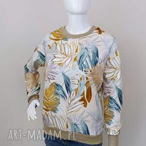 bluza damska pastelowe palmy