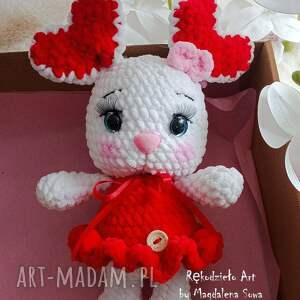 Króliczek walentynkowy, Królik na szydełku, Na prezent