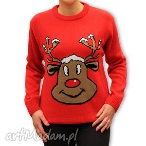 handmade święta prezenty sweter świąteczny unisex - renifer (xs, S,m