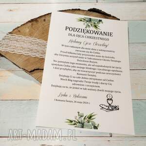 handmade scrapbooking kartki podziękowanie do ramki - i komunia święta - 1