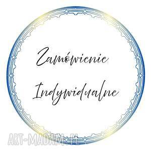 zamówienie indywidualne dla p aurelii - mosiężne kolczyki z larimarem, pomysł