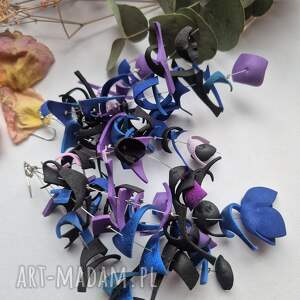 Kolczyki leciutkie kwiaty rękodzieło, kol, fo, dam, et, bo