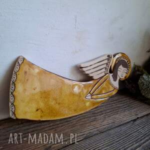 ceramiczny Skarda, anioł, prezent, chrzest, aniołek