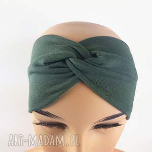 opaska khaki turban na jogę gimnastykę, joga, sport, rower