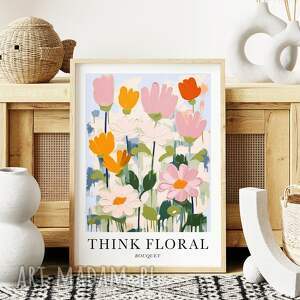 plakat botaniczny kwiatowy - format 61x91cm, plakaty do domu, wnętrza