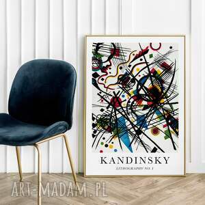 hogstudio kandinsky lithography - plakat 50x70 cm, abstrakcja, plakaty