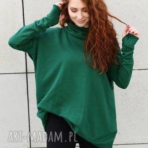 bluza luźna wygodna z kieszenami, plus size, duże rozmiary dzianina