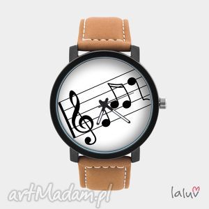 zegarki zegarek męski z grafiką muzyka, prezent, mężczyzny, faceta, nuty