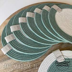 Podkładki pod kubki 8 szt - talerz