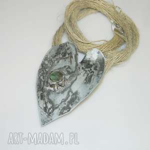 handmade wisiorki zielone serce-n3