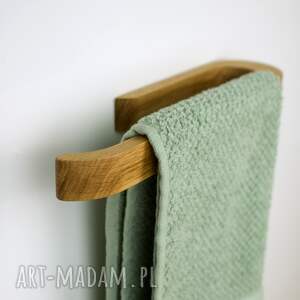 dębowy na małe ręczniki, samoprzylepny wieszak
