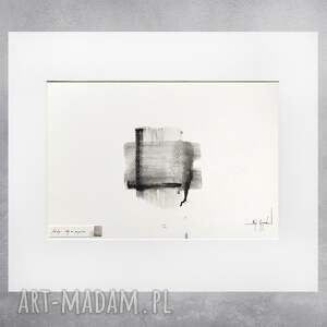 obraz olejny na papierze - ślady 03, dekoracja ścianę