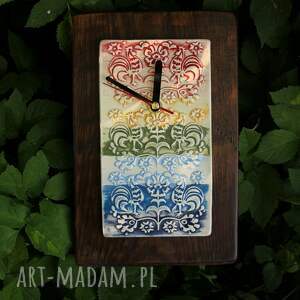 handmade zegary zegar folkowy