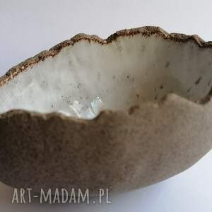 miseczka skorupka jajka 1, ceramika rękodzieło z gliny, dekoracja stołu