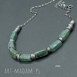 szkło afgańskie - naszyjnik 06, szkło antyczne, modny naszyjnik, biżuteria
